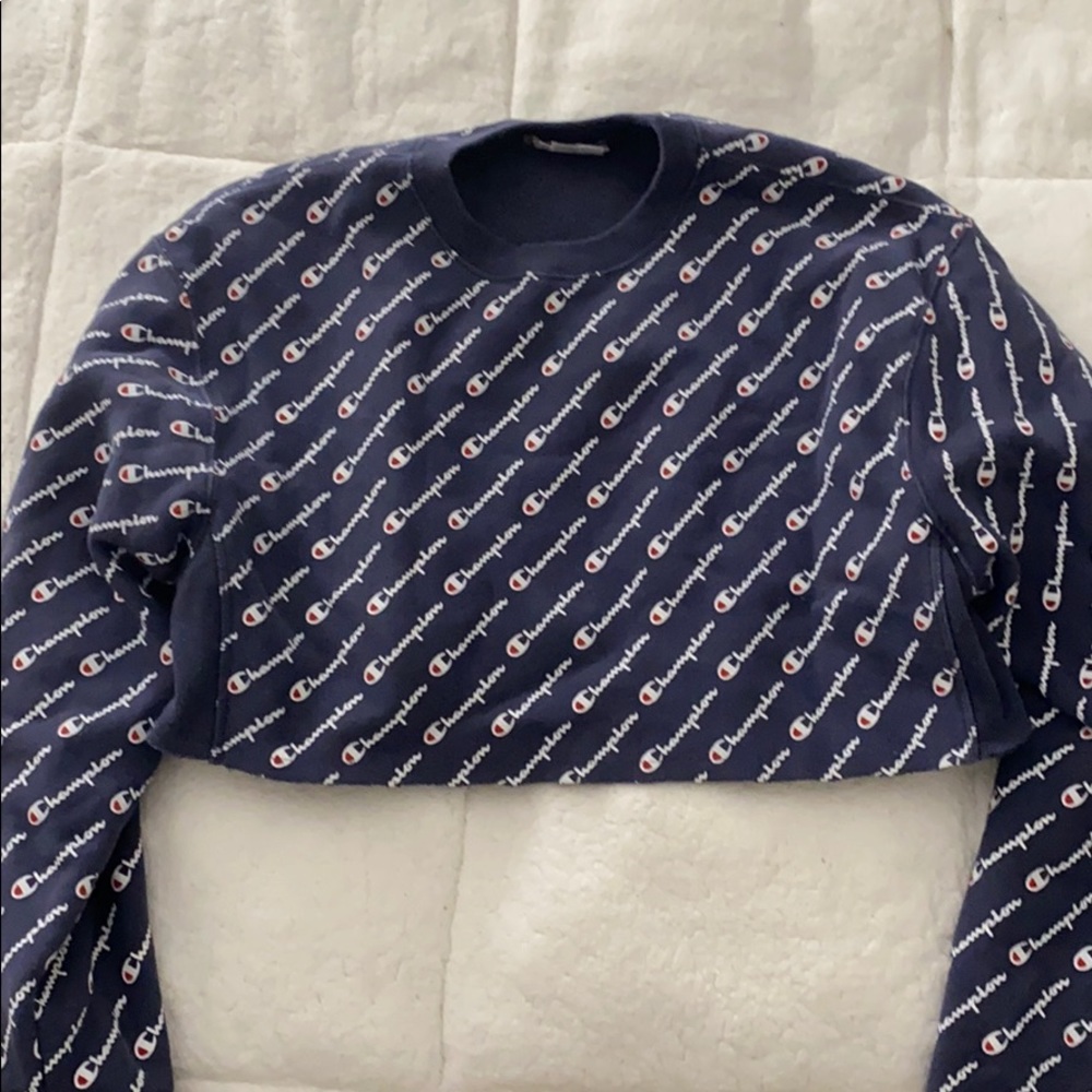 Cropped champion crew neck